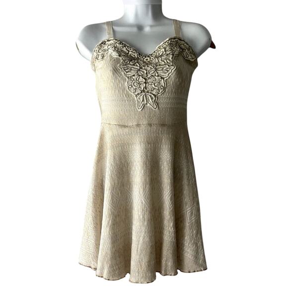 Free People Dress Mini Petticoat style with Embroidery Small RARE - Picture 1 of 16